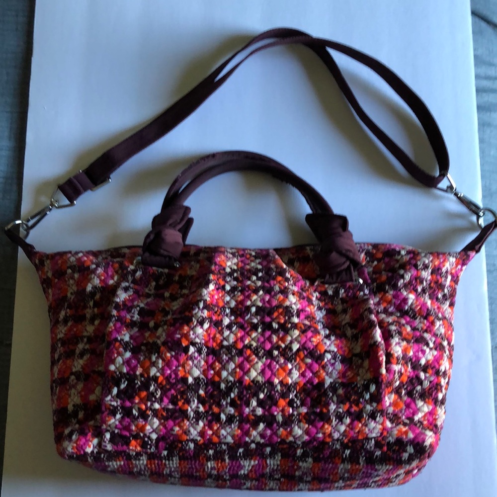 Vera Bradley Hadley Satchel in Houndstooth Tweed